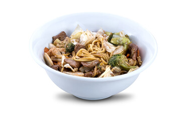 japanese food on white background