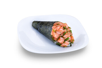 japanese food on white background