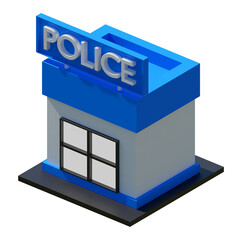Police Office 3D Icon