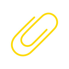 クリップ／シンプルな文房具のベクターアイコン