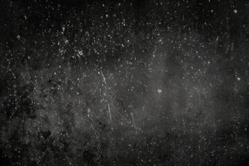 Obraz premium Grunge style black with little particles of dusty overlay texture on black background