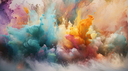 Obraz na płótnie Canvas Colorful powder explosion wallpaper