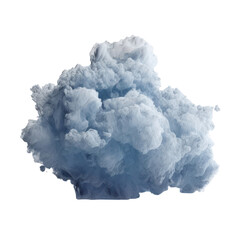 blue sky and clouds isolated on transparent background cutout