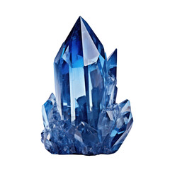 crystal clear crystal isolated on transparent background cutout