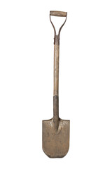 Shovel isolated on white background.