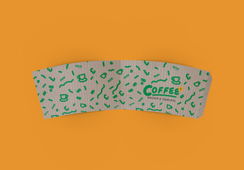3d Coffee Cup Sleeve Mockup