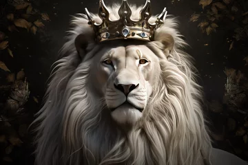 Gordijnen lion and crown © Panaphat