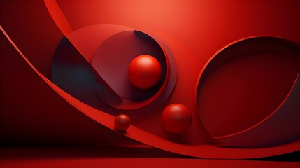 Spherical 3D Abstract Business Background, Modern Corporate Design, Dynamic Lines and Shapes, Technology and Innovation Concept, Digital Vector Illustration - ai generated