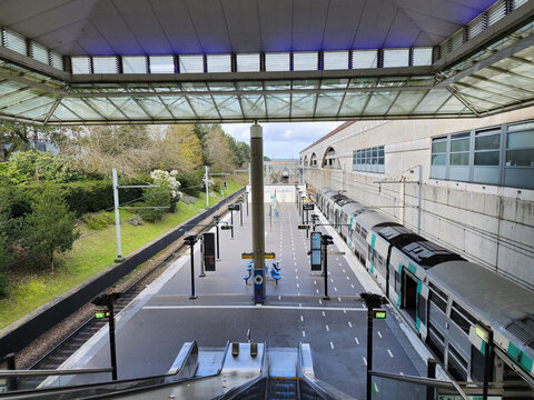 The Marne La Vall&eacute;e &ndash; Chessy train station opened in 1994 near the entrance to the theme park. based in france