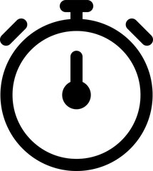 Stopwatch icon in png. Timer symbol. Outline stopwatch. Alarm pictogram in png. Transparent stopwatch. Timer icon - obrazy, fototapety, plakaty