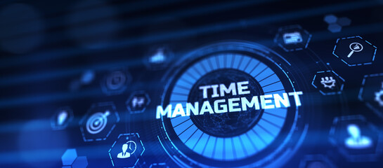 Time management planning productivity business and career development concept.