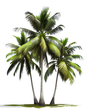 palm tree on transparent background (png)