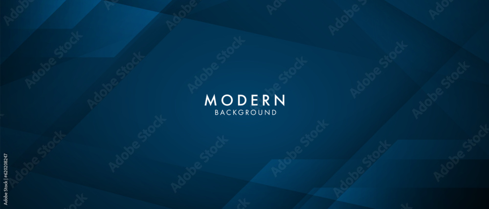 Poster dark blue futuristic banner background with layer overlapping