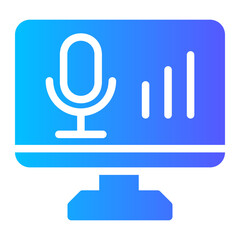 microphone gradient icon