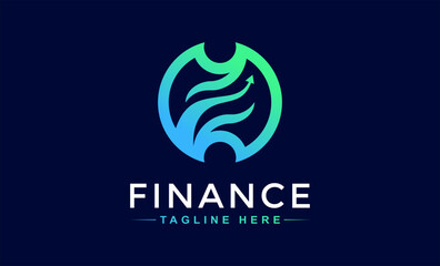 Obraz premium finance logo icon, business and finance logo, finance design, trading and distribution logo, accounting and financial logo, Financial Advisors Design Template Vector Icon, Finance Template.