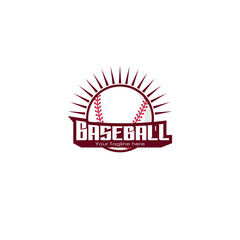 Baseball logo isolated vector graphics