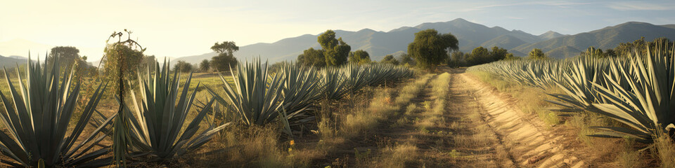 Agave tequilana, commonly called blue agave or tequila agave.