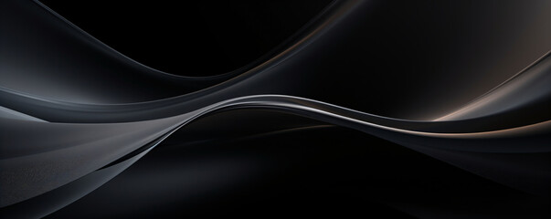 Black background with wavy lines.