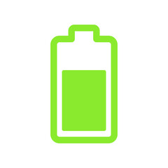 Battery icon vector on trendy design