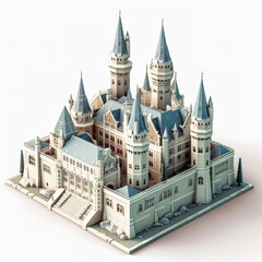 Obraz premium A miniature 3d model of a building