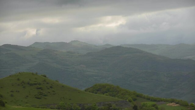 Panoramic view of beautiful mountains