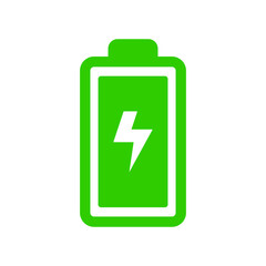 Battery icon vector on trendy design