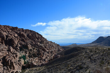 View from Red Rock Canyon in Southern Nevada