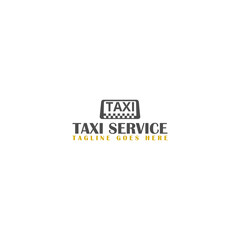 Taxi service logo design template