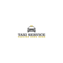 Taxi service logo design template