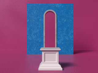 Modern Minimal Product Dislplay With Door Concept