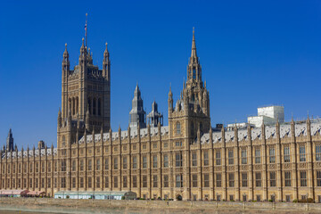 Fototapeta na wymiar A view of the houses of parliament