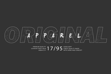 original typography illustration vector for t shirt design