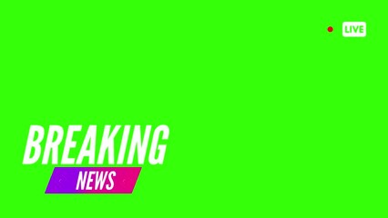 Breaking news Studio Background for news report and breaking news on world live report Template intro for TV broadcast news program green show screen