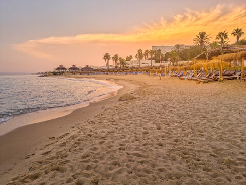 Landscape In A Beach In Hammamet, Tunisia