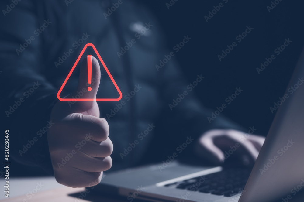 Aufkleber hacker computer crime protection concept, cyber security privacy data protection protecting business