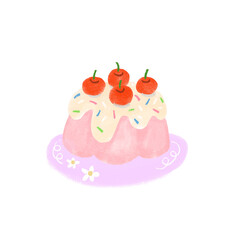 cake with cherry