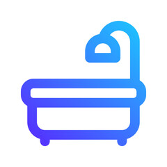 bathtub gradient icon
