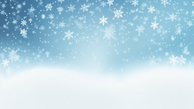 Winter background with snowflakes and bokeh. Concept of product and mockup for Christmas Day or New Year's Day.
Winter background with pile of snow and snow falling background. 