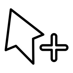 Fototapeta premium add line icon