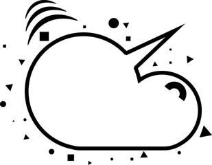 Obraz premium Hand drawn bubble chat