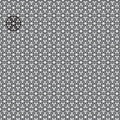 seamless pattern triangle be hexagon