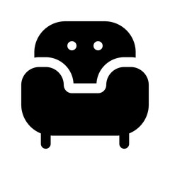armchair glyph icon