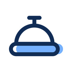desk bell filled line icon