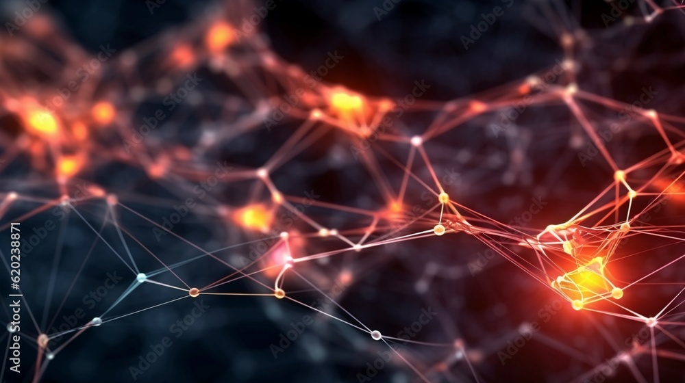 Poster template for science and technology presentation.generative ai