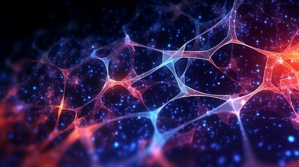 Template for science and technology presentation.Generative AI