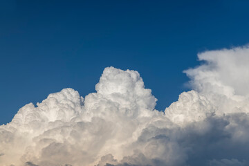 Beautiful sky with clouds in the summer