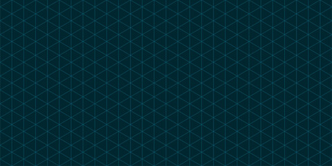 Subtle triangular grid vector seamless pattern. Thin lines texture, delicate minimalist lattice, mesh, net, triangles, hexagons. Abstract minimal background. Teal color. Repeat design for print, web