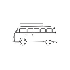 Icon of  traveling car. Car vector pictograms isolated on a white background. Trendy outline symbols for mobile apps and website design. Premium of icons in trendy line style.