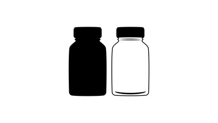pill bottle silhouette