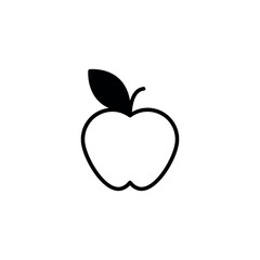Apple icon design with white background stock illustration